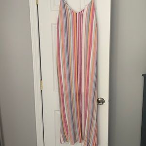 Womens maxi dress with lining, size medium, worn once